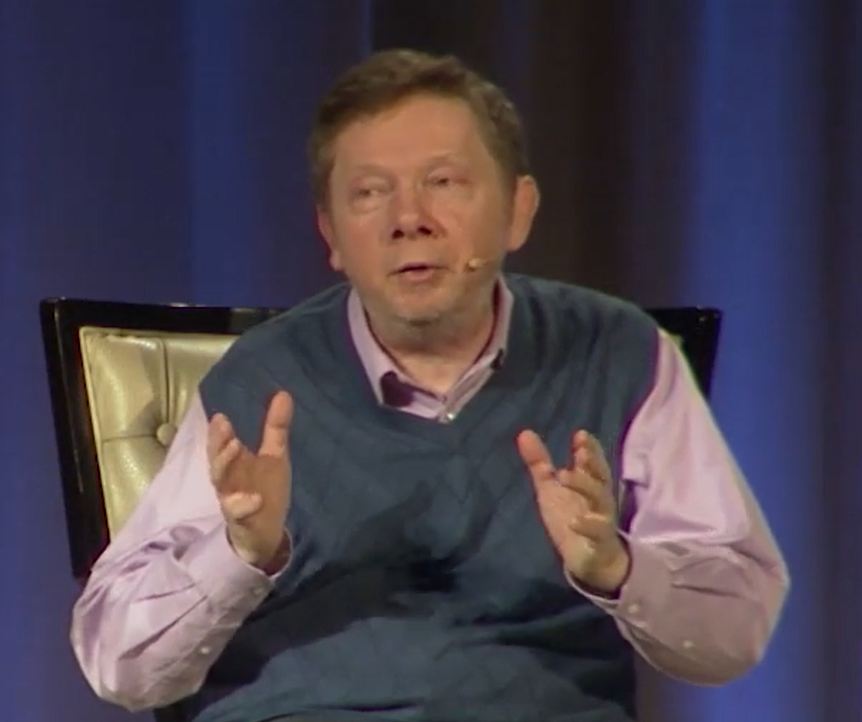 Eckhart Tolle, gesture
