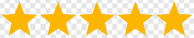 5 yellow stars in a row