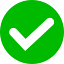 green checkmark