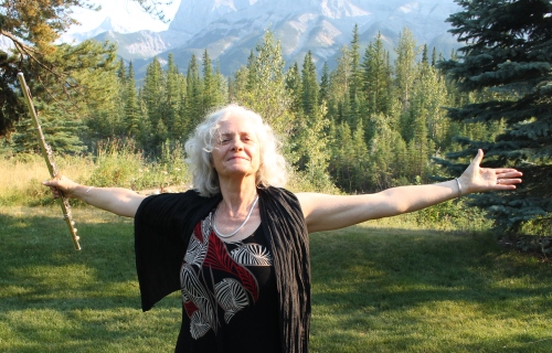 nandin, flute, mountains, welcome