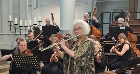 playing at the Altenberg Cathedral with the Bergisch Gladbach Symphony Orchestra