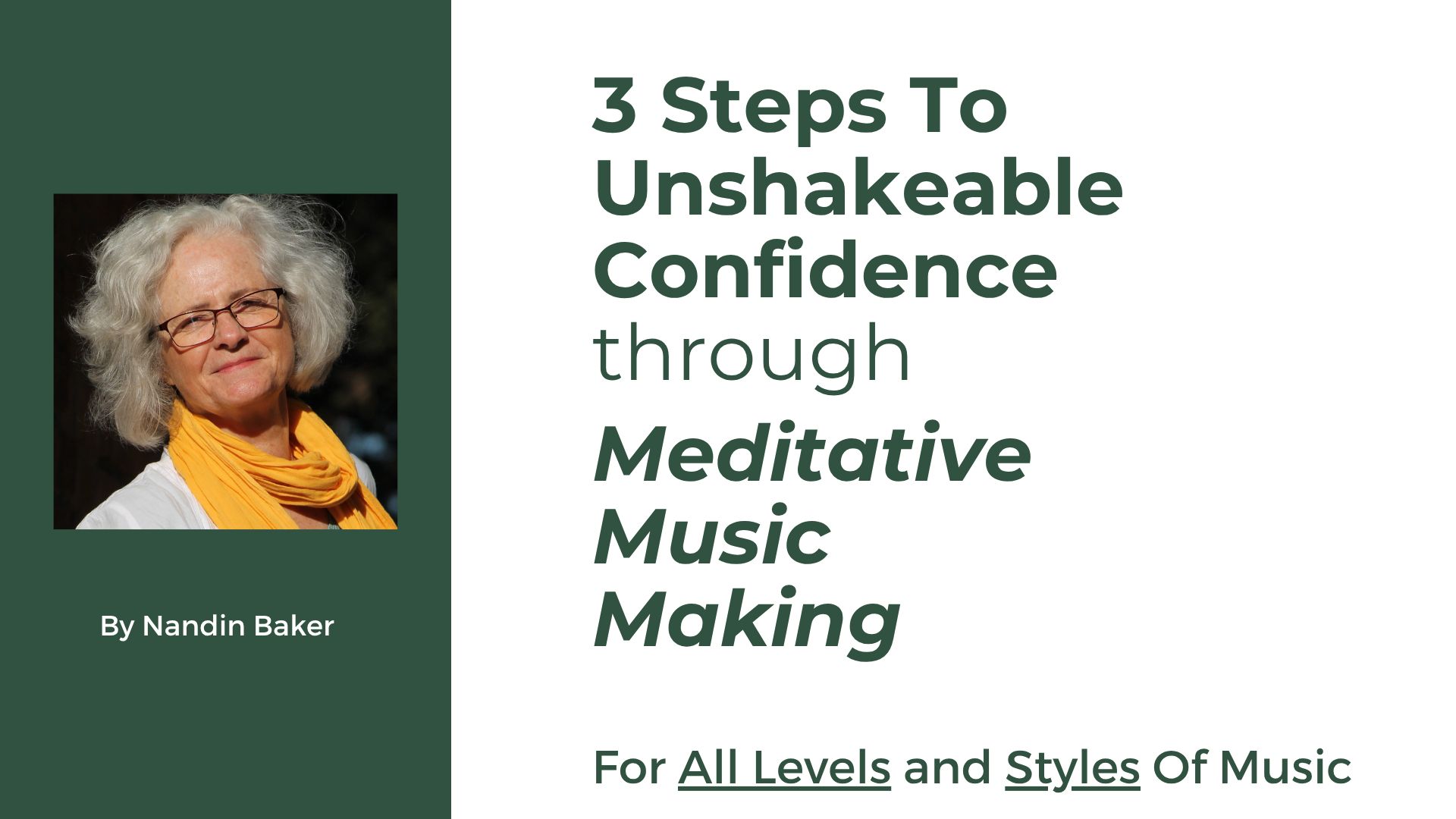 3 steps to unshakable, confidence, at the Flute Convention